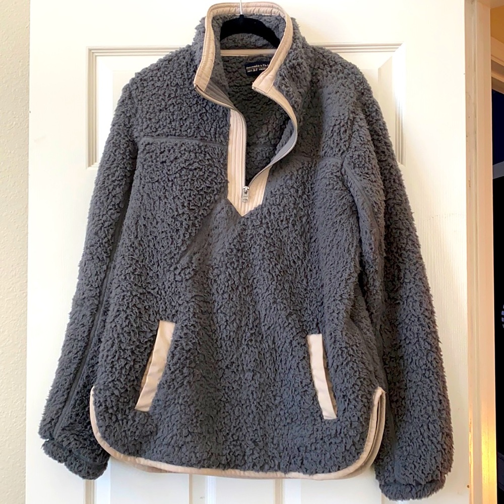 Abercrombie Zip Sherpa Fleece